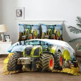 TRANKIELO® - Ensemble de literie 200x200 cm – Microfibre – Design 3D adapté aux enfants – Incluant 2 taies d'oreiller 65x65 cm