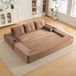 MODFU - Slaapbank - 3-Zits - Corduroy - Bruin - Met Slaapfunctie - Bekerhouder