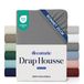Dreamzie - Drap housse 160x200cm - Anthracite - Grand bonnet 35cm