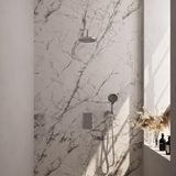 Brauer Chrome Edition Thermostatische Regendoucheset Inbouw - Hoofddouche 20 cm - Gebogen Wandarm - 3 Weg - Handdouche 3 Standen - Doucheslang - Wandaansluitbocht - Chroom