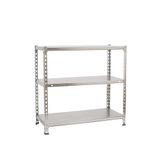 Simon Rack Metalen stelling 900x900x300 mm - Ecoclick | 3 niveaus, Metalen legbord, 70 kg buigbelasting, Corrosiewerende coating, Montage met kliksysteem, Gegalvaniseerd
