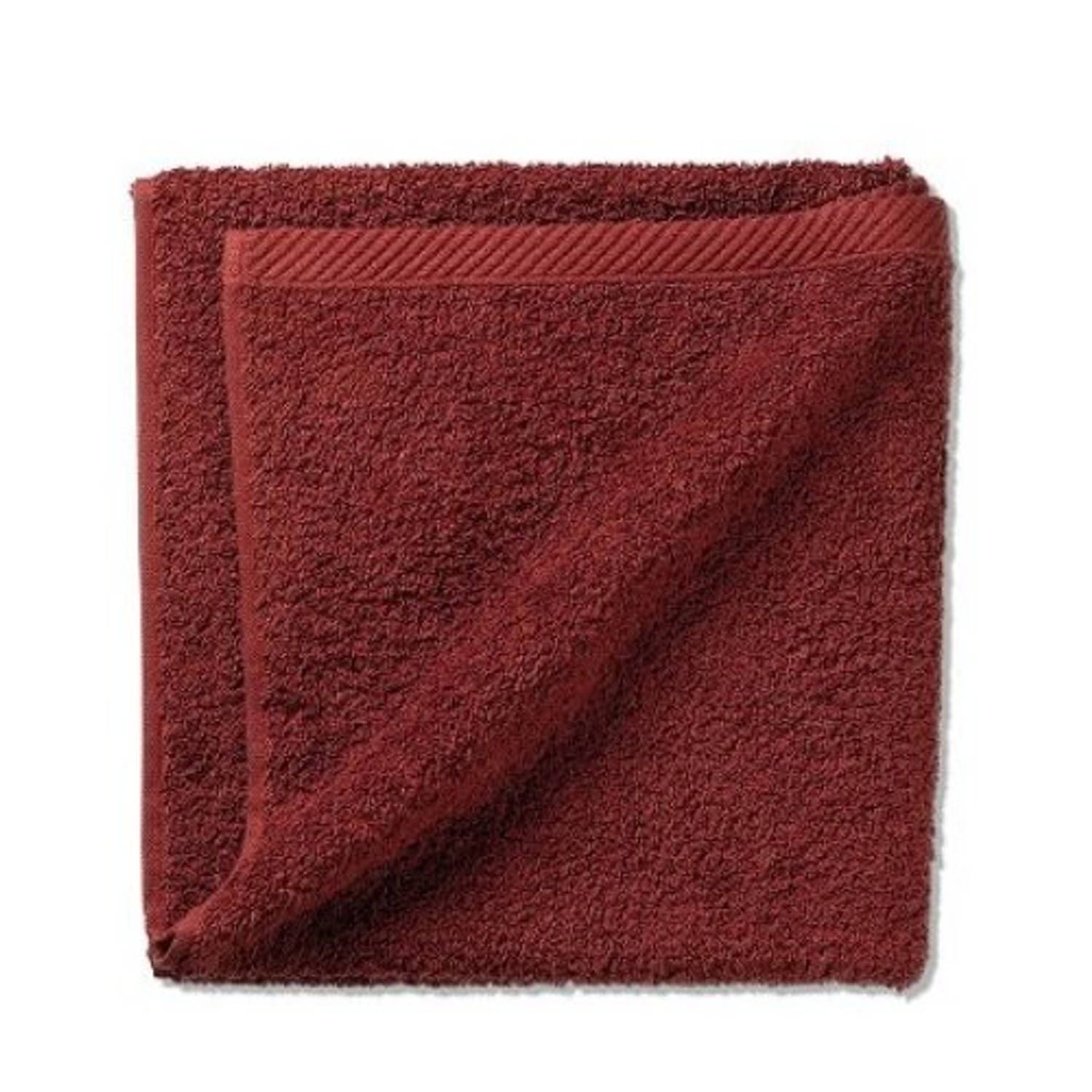 Kela Handdoek Roest Rood - Katoen - Bruin - 2023