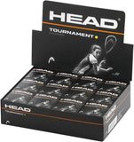 Head Tournament Squash Balls - Single Yellow Dot - Box of 12