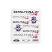 4R Quattroerre.it Stickers voor MV Agusta Brutale RR - set van 8 stickers, voorgesneden, water- en uv-bestendig, gemaakt in Italië, officieel gelicentieerd product, vel 160 x 135 mm