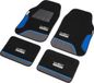 WRC Universele automatten - set van 4 - voor en achter - zwart met blauw
