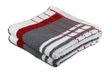 Gözze Handdoek set van 2, 100% katoen, 50 x 100 cm, Berlijn, strepen, bordeaux/antraciet, 102-1113-A4