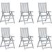 Maison Exclusive - Fauteuils de jardin lot de 6 et coussins bois acacia