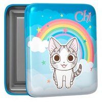 Quo Vadis - Metalen doos - Chi - Veelkleurig - 8x10x2,5 cm - Metaal - Visuele regenboog Multi Cat