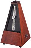 Wittner Metronoom Taktell - Piramidevorm - Systeem Maelzel - Serie 800 - Massief houten behuizing - Zonder bel - Mahonie hoogglans 801 - Mechanisch opwindbaar - Made in Germany