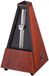 Wittner Metronoom Taktell - Piramidevorm - Systeem Maelzel - Serie 800 - Massief houten behuizing - Zonder bel - Mahonie hoogglans 801 - Mechanisch opwindbaar - Made in Germany