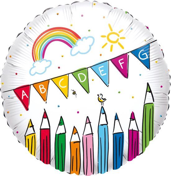Amscan - Folieballon School Start - (45 cm) - Multi
