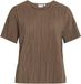 VILA Top met korte mouwen VIPLISA Plooien Fossil