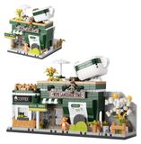 Merkloos Bouwstenen Bloemenserie Concept Store Transparante Bouwstenen Modelbouw voor Volwassenen en Kinderen