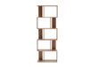 Rebecca Mobili Bibliothèque avec 5 étagères, marron, chêne, moderne, bois, bureau, salon, 172,5 x 60 x 24,5 cm (h x l x p). RE6031
