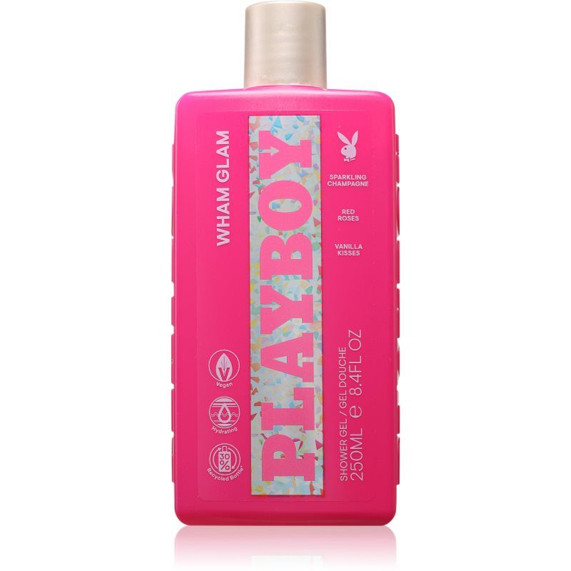 Playboy Wham Glam Douchegel, 3 x 250 ml, 3 stuks