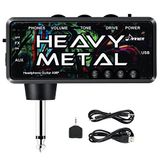 Donner Heavy Metal USB Oplaadbare Gitaar Headset Versterker Mini Pocket Hoofdtelefoon Versterker voor Elektrische Gitaar