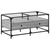 VidaXL Salontafel Sonoma Oak Grijs 98.5x50x45 cm