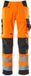 Mascot Safe Supreme pantalon avec poches genoux 15579-860 - hi-vis orange/bleu marine foncé - C54