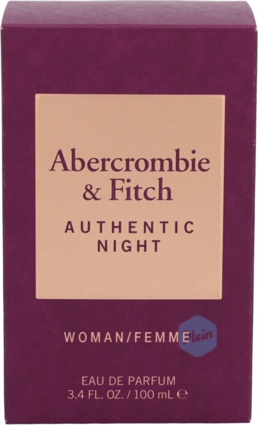 Abercrombie & Fitch Authentic Night Woman 100 ml / dames