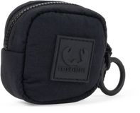 Fresh 'n Rebel Coze Pod - AirPods- en Oortjeshoesje - Compacte Etui met Rits en Karabijnhaak - Opbergtasje voor Oortjes, Sleutels en Accessoires - Inky Black