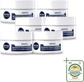 Nivea Men Crème intensive pour le visage sensible - 6 x 50 ml