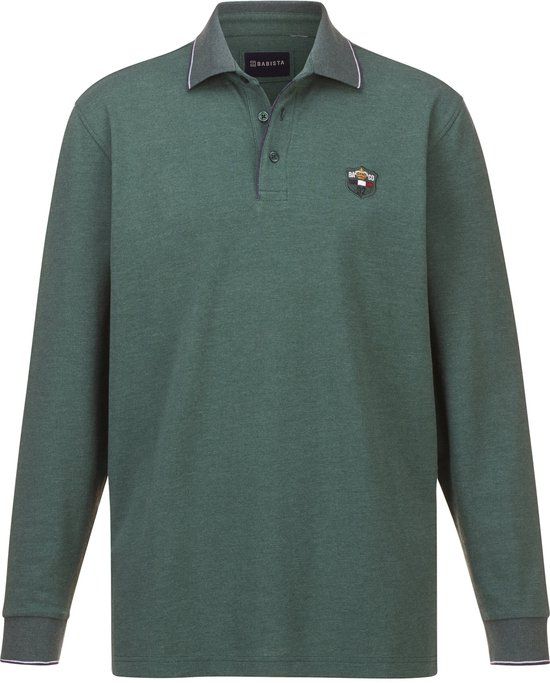 Babista heren Poloshirt Met Lange Mouwen - 60 - groen - Plus Size