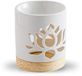 Waterlelie Aromabrander Wit Keramiek 9 cm