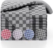 Blumtal Premium Theedoeken - Set van 20 - 50 x 70cm - Zwart - Katoen - Geruit