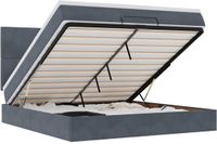 vidaXL - lit coffre avec matelas et LED - 160x200cm - velours