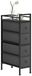 Armoire de rangement - Armoire de salle de bain - Cadre en acier - Panneau de particules - Noir