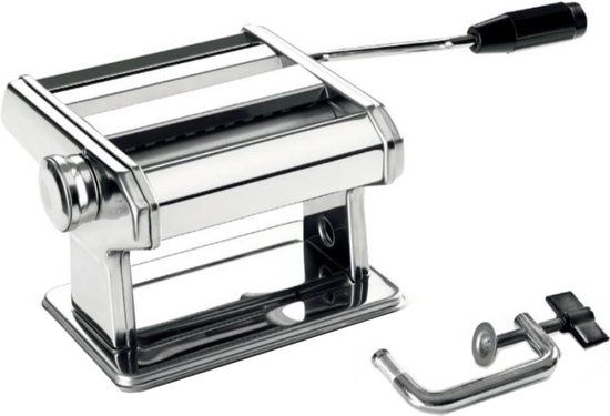 Metaltex Pastamachine - 3-in-1 - RVS - Zilver - 7 diktes - 21x19x13.5 cm