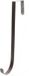 Bellatio Decorations Kaemingk B.V. Ophang haak voor aan de schutting 28 cm - Metaal - Bruin