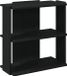 vidaXL Boekenkast - 3-laags - 60x30x60 cm - bewerkt hout - zwart