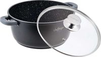 Cheffinger Braadpan met deksel - 40cm - Zwart - Inductie