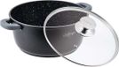 Cheffinger Braadpan met deksel - 40cm - Zwart - Inductie