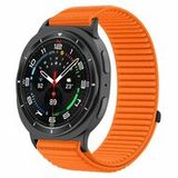 Samsung Galaxy Watch 8 Classic 46mm Nylon Ribbelbandje - Oranje