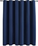 vidaXL Gordijn verduisterend met metalen ringen 290x245 cm blauw