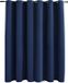vidaXL Gordijn verduisterend met metalen ringen 290x245 cm blauw