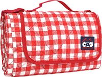 CAO Picknickdeken, wit/rood