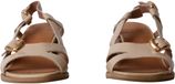 Emilie Karston Hawa Leder Absatzsandalen crème