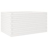 VidaXL Plantenbak 90x60x46 cm massief grenenhout wit