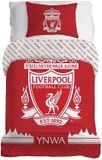 LIVERPOOL dekbedovertrek - 1-persoons - Katoen/Polyester - Rood/Wit