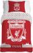 LIVERPOOL dekbedovertrek - 1-persoons - Katoen/Polyester - Rood/Wit