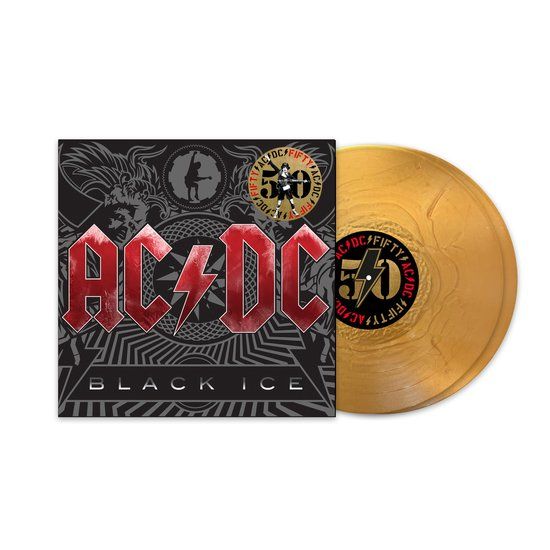 Black AC/DC - Black Ice (50th Anniversary Gold Color Vinyl)