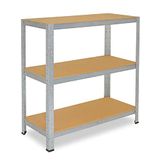Shelfplaza HOME metalen stellingkast - 90x75x30 cm - verzinkt - 3 planken