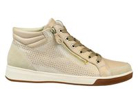 Ara - 1224499 OM-ST-HIGHT-SOFT - Hoge sneakersVeterbootsDames veterschoenenDames sneakersHalf-hoge schoenen - Kleur: Taupe - Maat: 41