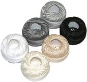 Presencia Finca Pearl Cotton ~ Maat #5 ~ Monsterpakket naaigaren, borduren en quilten (05 - neutraal)