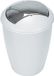 Spirella MSV Afvalbak Atlanta – Kantelbare Prullenbak voor Badkamer, Keuken en Kantoor – Modern Design Pedaalemmer – Wit – Kunststof – 5 Liter