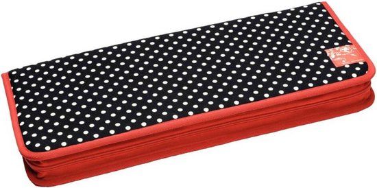 Vervaco Prym Polka breinaaldenetui zwart-wit