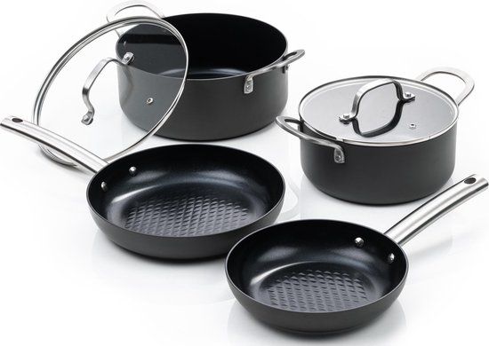 ISENVI Murray Super Combi Pannenset - 4-delig - Antraciet